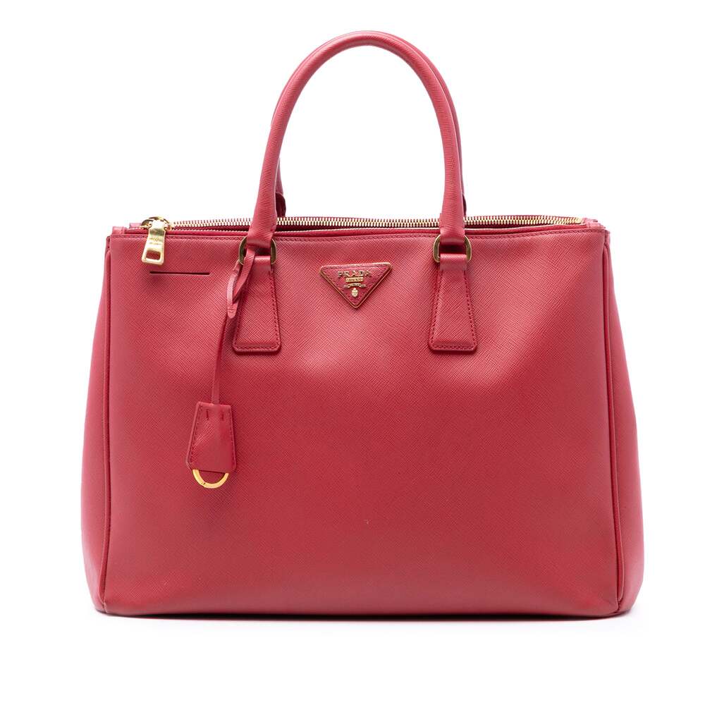Prada Double Zip Lux Tote Saffiano #256433P10B